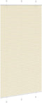 vidaXL - Plissé - rolgordijn - 110x200cm - stofbreedte - 109,4cm - polyester - crème