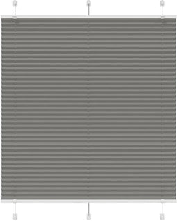vidaXL - Plissé - rolgordijn - 115x150 - cm - stofbreedte - 114,4 - cm - antraciet