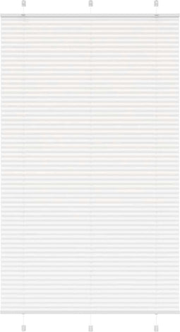 vidaXL - Plissé - rolgordijn - 120x200 - cm - stofbreedte - 119,4cm - polyester - wit