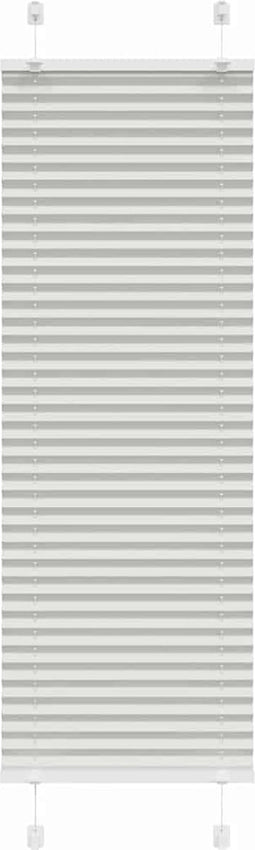 vidaXL - Plissé - rolgordijn - 50x100 - cm - stofbreedte - 49,4 - cm - lichtgrijs