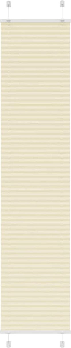 vidaXL - Plissé - rolgordijn - 50x200 - cm - stofbreedte - 49,4 - cm - polyester - crème