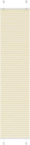 vidaXL - Plissé - rolgordijn - 50x200 - cm - stofbreedte - 49,4 - cm - polyester - crème