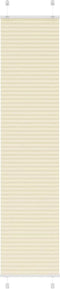 vidaXL - Plissé - rolgordijn - 50x200 - cm - stofbreedte - 49,4 - cm - polyester - crème