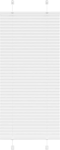 vidaXL - Plissé - rolgordijn - 55x100 - cm - stofbreedte - 54,4 - cm - polyester - wit