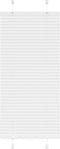 vidaXL - Plissé - rolgordijn - 55x100 - cm - stofbreedte - 54,4 - cm - polyester - wit