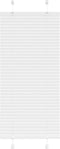 vidaXL - Plissé - rolgordijn - 55x100 - cm - stofbreedte - 54,4 - cm - polyester - wit
