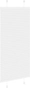 vidaXL - Plissé - rolgordijn - 55x100 - cm - stofbreedte - 54,4 - cm - polyester - wit