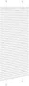 vidaXL - Plissé - rolgordijn - 55x100 - cm - stofbreedte - 54,4 - cm - polyester - wit