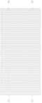 vidaXL - Plissé - rolgordijn - 55x100 - cm - stofbreedte - 54,4 - cm - polyester - wit