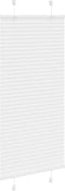 vidaXL - Plissé - rolgordijn - 55x150 - cm - stofbreedte - 54,4 - cm - polyester - wit