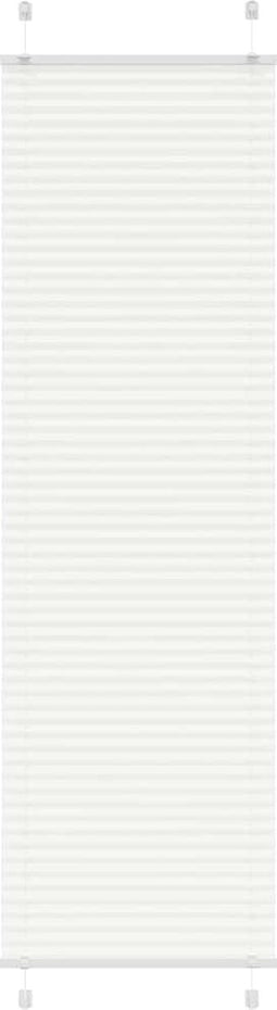 vidaXL - Plissé - rolgordijn - 60x200 - cm - stofbreedte - 59,4 - cm - polyester - wit