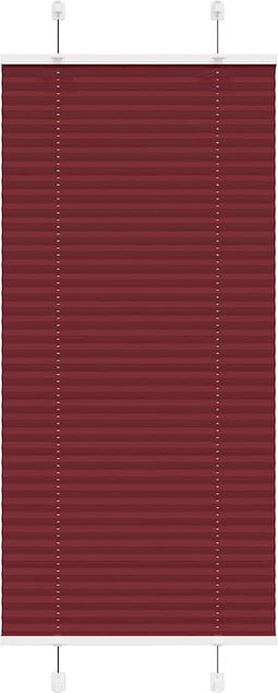 vidaXL - Plissé - rolgordijn - 65x100 - cm - stofbreedte - 64,4 - cm - bordeauxrood