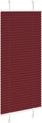 vidaXL - Plissé - rolgordijn - 65x100 - cm - stofbreedte - 64,4 - cm - bordeauxrood