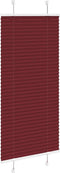 vidaXL - Plissé - rolgordijn - 65x100 - cm - stofbreedte - 64,4 - cm - bordeauxrood