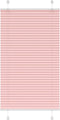 vidaXL - Plissé - rolgordijn - 75x100 - cm - stofbreedte - 74,4 - cm - polyester - roze