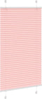 vidaXL - Plissé - rolgordijn - 75x100 - cm - stofbreedte - 74,4 - cm - polyester - roze