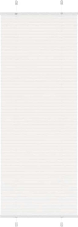 vidaXL - Plissé - rolgordijn - 75x200 - cm - stofbreedte - 74,4 - cm - polyester - wit