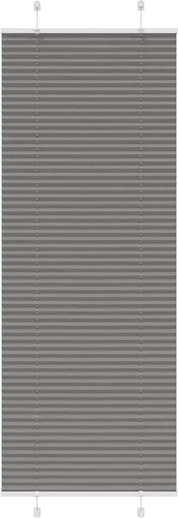 vidaXL - Plissé - rolgordijn - 75x200 - cm - stofbreedte - 74,4 - cm - antraciet