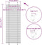vidaXL - Plissé - rolgordijn - 75x200 - cm - stofbreedte - 74,4 - cm - antraciet