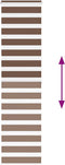 vidaXL - Plisségordijn - 60x200 - cm - stofbreedte - 59,4 - cm - polyester