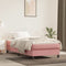 vidaXL - Pocketveringmatras - 100x200x20 - cm - fluweel - roze