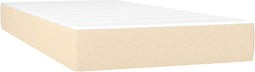 vidaXL - Pocketveringmatras - 100x200x20 - cm - stof - crèmekleurig