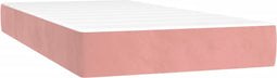 vidaXL - Pocketveringmatras - 100x210x20 - cm - fluweel - roze