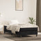 vidaXL - Pocketveringmatras - 100x220x20 - cm - fluweel - zwart