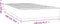 vidaXL - Pocketveringmatras - 120x190x20 - cm - fluweel - donkerblauw