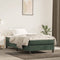 vidaXL - Pocketveringmatras - 120x190x20 - cm - fluweel - donkergroen