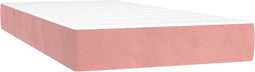 vidaXL - Pocketveringmatras - 120x190x20 - cm - fluweel - roze