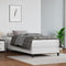 vidaXL - Pocketveringmatras - 120x190x20 - cm - kunstleer - wit