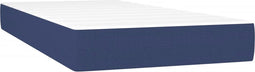 vidaXL - Pocketveringmatras - 120x190x20 - cm - stof - blauw