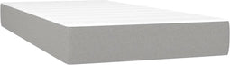 vidaXL - Pocketveringmatras - 120x190x20 - cm - stof - lichtgrijs