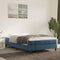 vidaXL - Pocketveringmatras - 120x200x20 - cm - fluweel - donkerblauw