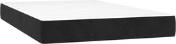 vidaXL - Pocketveringmatras - 120x200x20 - cm - fluweel - zwart