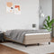 vidaXL - Pocketveringmatras - 120x200x20 - cm - kunstleer - cappuccinokleurig