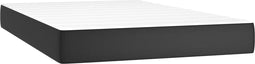 vidaXL - Pocketveringmatras - 120x200x20 - cm - kunstleer - zwart