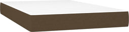 vidaXL - Pocketveringmatras - 120x200x20 - cm - stof - donkerbruin