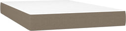 vidaXL - Pocketveringmatras - 120x200x20 - cm - stof - taupe