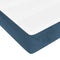 vidaXL - Pocketveringmatras - 120x220x20 - cm - fluweel - donkerblauw