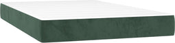 vidaXL - Pocketveringmatras - 120x220x20 - cm - fluweel - donkergroen