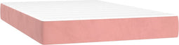 vidaXL - Pocketveringmatras - 120x220x20 - cm - fluweel - roze