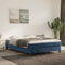vidaXL - Pocketveringmatras - 140x190x20 - cm - fluweel - donkerblauw