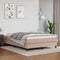 vidaXL - Pocketveringmatras - 140x190x20 - cm - kunstleer - cappuccinokleurig