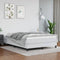 vidaXL - Pocketveringmatras - 140x190x20 - cm - kunstleer - wit