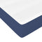 vidaXL - Pocketveringmatras - 140x190x20 - cm - stof - blauw