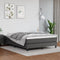 vidaXL - Pocketveringmatras - 140x200x20 - cm - kunstleer - grijs