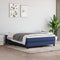 vidaXL - Pocketveringmatras - 140x200x20 - cm - stof - blauw