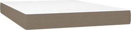 vidaXL - Pocketveringmatras - 140x200x20 - cm - stof - taupe